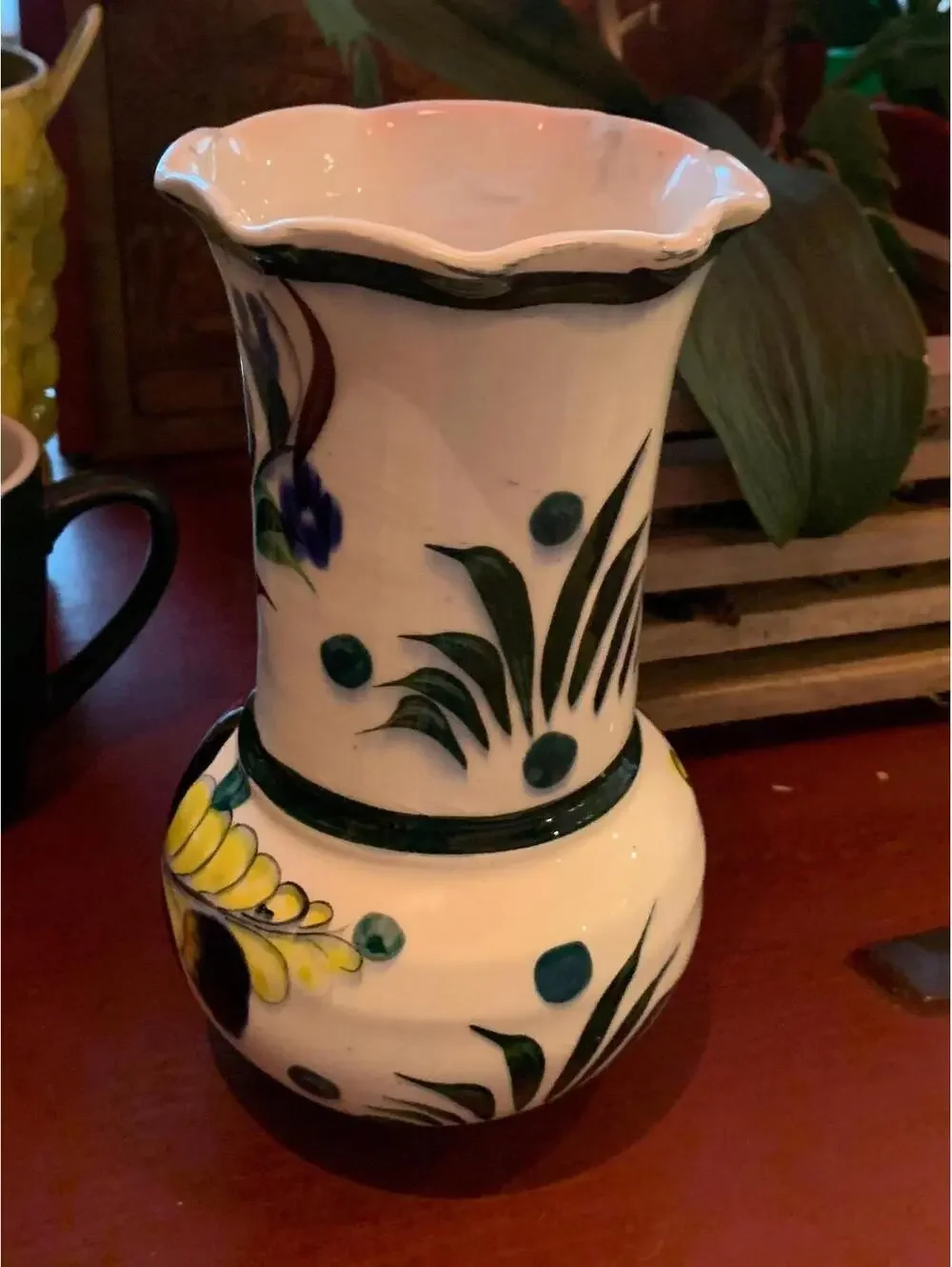 Vintage Mexican Pottery Vase